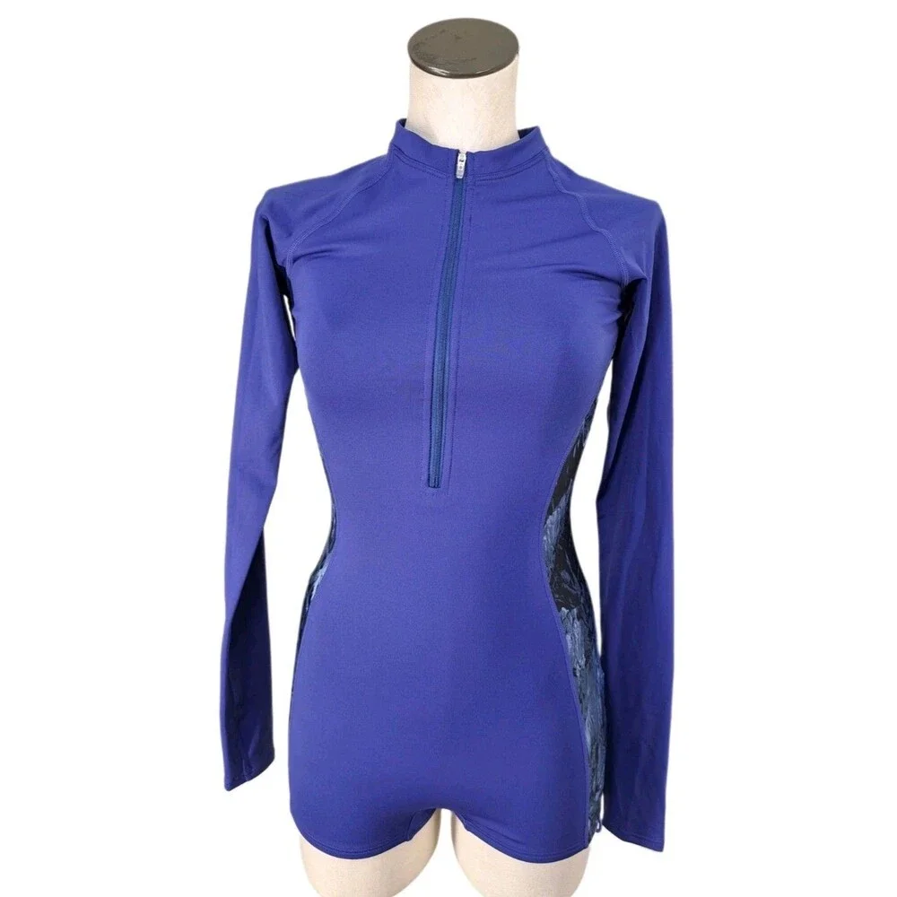 TYR Fiona 1-piece Aquatic Jumpsuit Swimsuit MJSOL7A Boyshorts SAMPLE Women's S/M